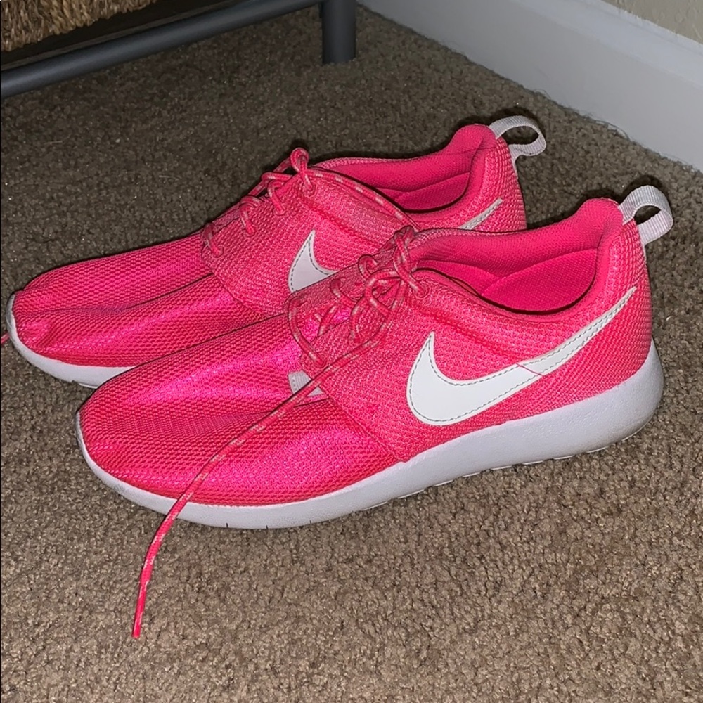 Pink Nike sneakers